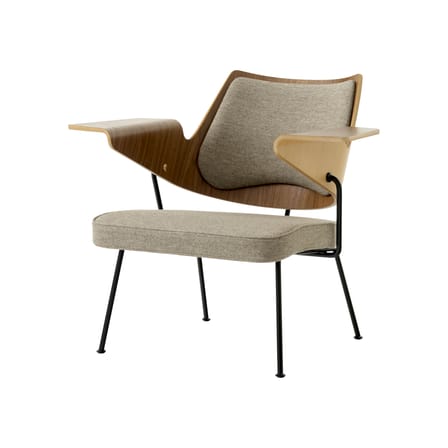 Fauteuil rembourré RFH RD8 bois naturel / Robin Day, 1951 - &tradition