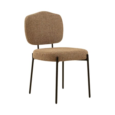 Gepolsterter Stuhl Mogan textil gelb - NV GALLERY