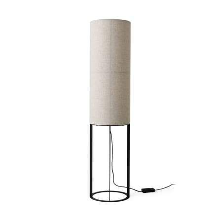 Lampadaire Hashira HIGH tissu beige / Ø 30 x H 130 cm - Lin / Seconde vie - Audo Copenhagen