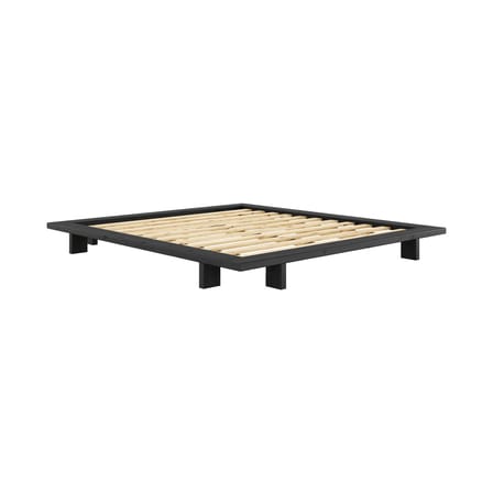 Lit double Japan bois noir / Pour matelas 180 x 200 cm - KARUP