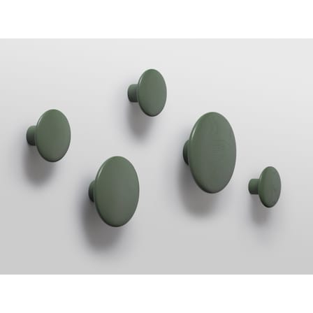 Patère The Dots Wood Small / Bois - Ø 9 cm - Muuto