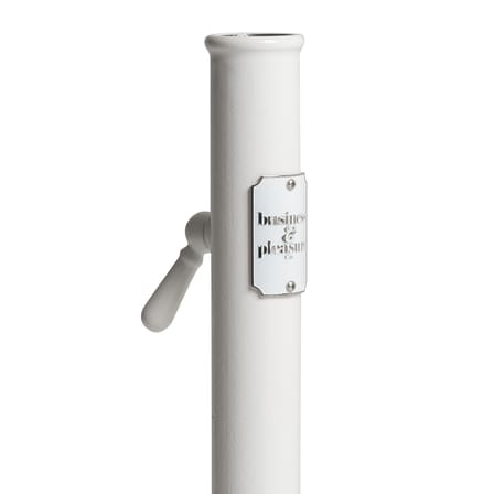 Pied de parasol The Classic métal blanc / 16 Kg - Pour mât de 2,5 à 5,08 cm - BUSINESS & PLEASURE