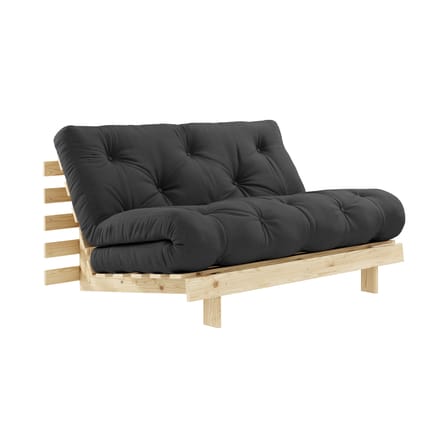 Divano convertibile Roots legno grigio / L 140 cm - 3 posizioni / Struttura in pino chiaro - KARUP DESIGN