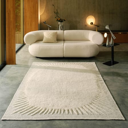 Edgy Rug textile white / 200 x 300 cm - Tom Dixon