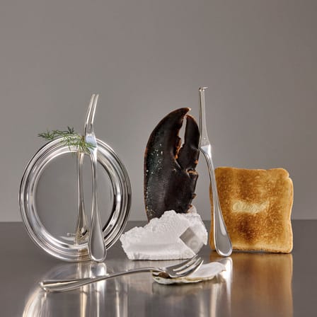 Set de couverts Albi métal / 6 pièces pour fruits de mer - Pour 2 personnes - Christofle