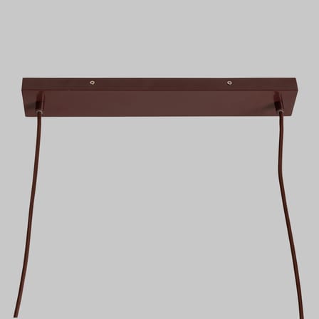 Sospensione Copenhagen metallo rosso / L 97 cm - Braccioli mobili - It's about Romi