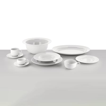 Set de 4 soucoupes / Pour tasse à café ou à thé La Bella Tavola - Alessi