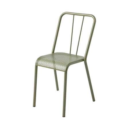 T37 Tressée Stacking chair metal green / Reissue 1937 - Woven seat - Tolix