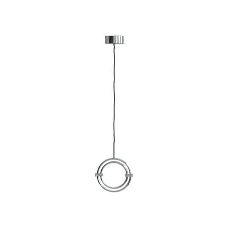 Suspension Maru Mini LED métal argent / Anneaux modulables - Ø 23 cm - 101 COPENHAGEN
