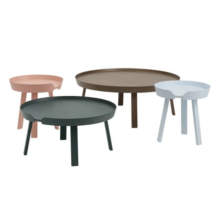 Table basse Around Small bois bleu / Ø 45 x H 46 cm - Muuto