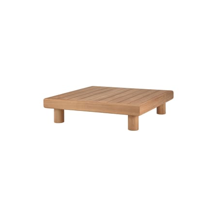 Table basse Monocle Outdoor bois naturel / 83 x 83 x H 20 cm - Ethnicraft