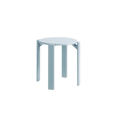 Tabouret empilable Rey bois bleu / By Bruno Rey x Dietiker, 1971 - Hay