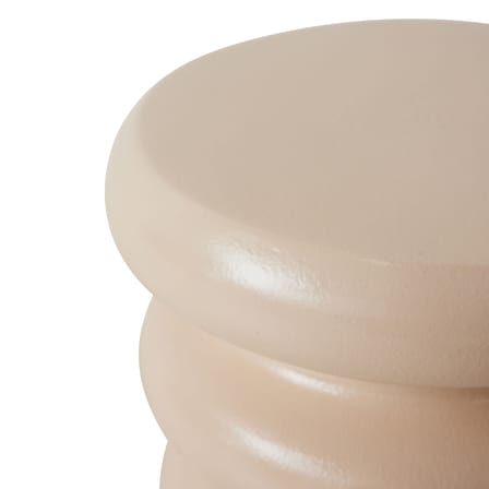 Tavolino d'appoggio Allure ceramica beige - HK LIVING