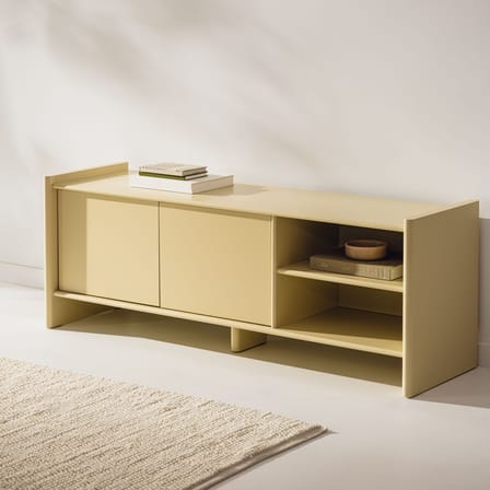 TV Möbel Rali holz gelb / B 160 x H 58 cm - NOO.MA