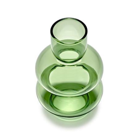 Vaso Bubble vetro verde / H 15 cm - Serax