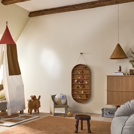 Étagère Oval Dorm bois naturel / Vitrine - L 54 x P 7 x H 110 cm - Ferm Living