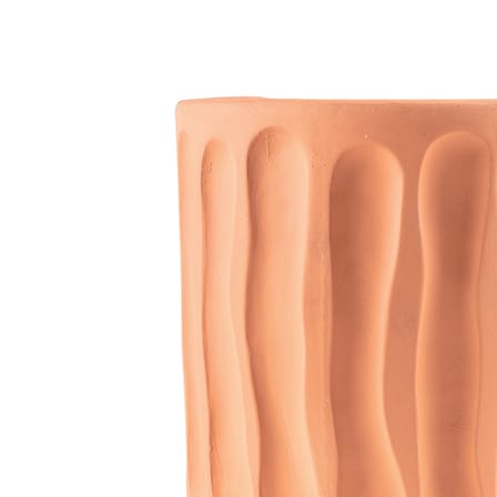 Magna Graecia - Dorico Wall vase ceramic orange / Dorico - L 25 x H 25 cm - Seletti
