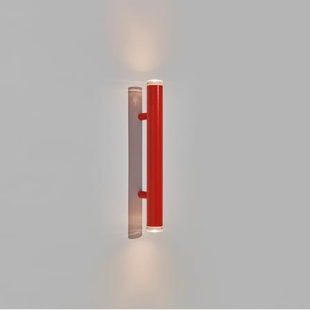 Applique salle de bains Pyl métal rouge / L 75 cm - Petite Friture