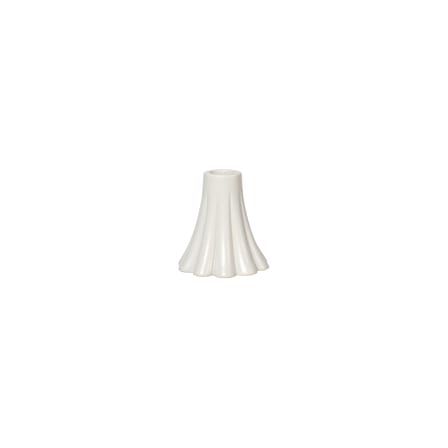 Bougeoir Heli céramique blanc / Ø 8 x H 8 cm - BROSTE COPENHAGEN