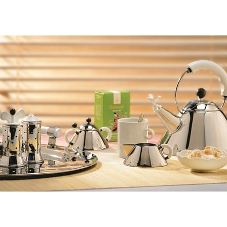 Bouilloire 9093 - Oisillon métal blanc / Michael Graves, 1986 - 2 Litres /Induction - Alessi