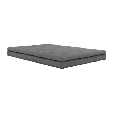 Modulares Gartensofa Buckle Up Outdoor textil grau / B 140 cm - Sonnenliege & Beistellbett - KARUP