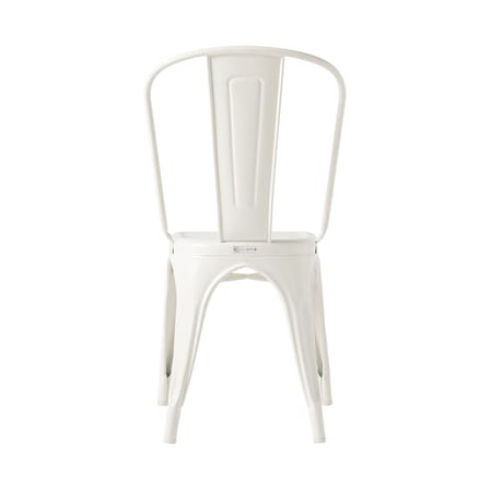Chaise empilable A Indoor métal blanc / Acier - Pour l'intérieur / Réédition 1935 - Tolix