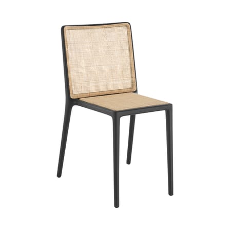 Chaise empilable Belvedere Vienna / INDOOR - Tressage rotin - Kartell