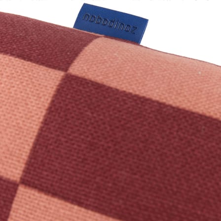 Coussin Vibes Cylinder tissu rouge / Ø 16 x L 50 cm - NOBODINOZ