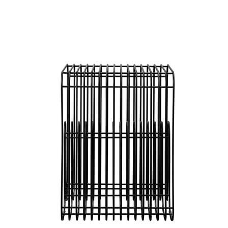 Sgabello Curva metallo nero / Tavolino d'appoggio - AYTM