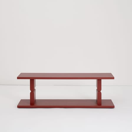 Étagère Coloured Wood Noon bois rouge / L 118 x H 107 cm - NOBODINOZ