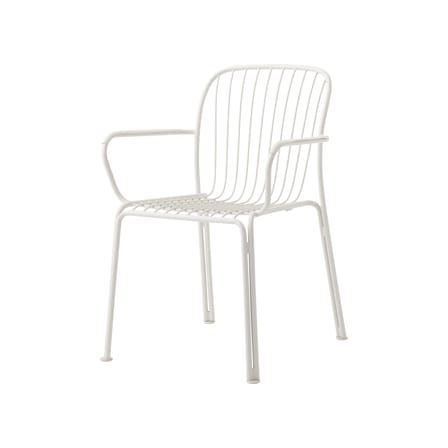 Fauteuil de repas Thorvald SC95 métal blanc - &tradition