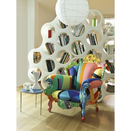 Fauteuil rembourré Proust Geometrica tissu multicolore / Alessandro Mendini, 1978-2009 - Cappellini