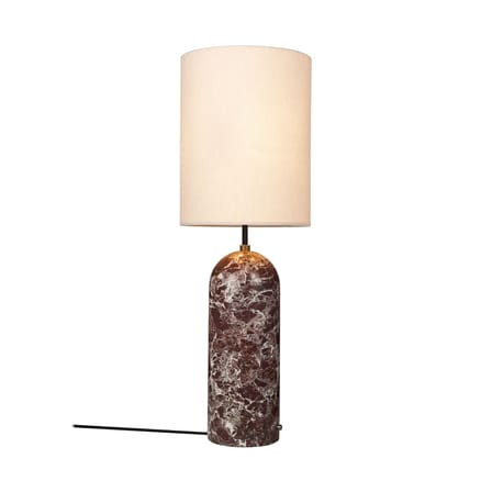 Lampada a stelo Gravity XL marmo rosso / Ø 45 x H 135 cm - Gubi
