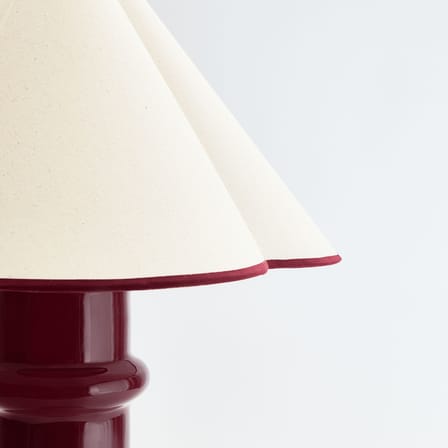 Lampe de table Heath céramique rouge / H 61 cm - TALA