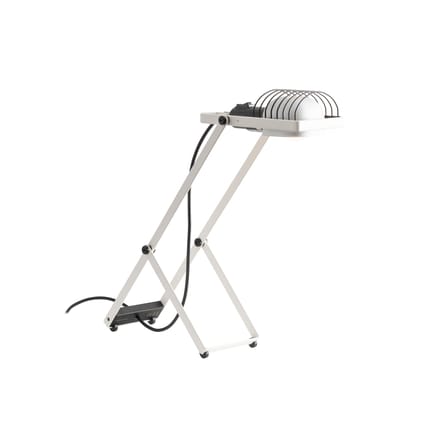 Lampe de table Sintesi métal blanc / Ernesto Gismondi, 1975 - Orientable - Artemide