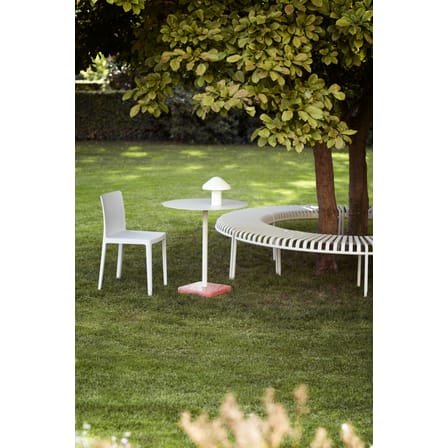 Lampe extérieur sans fil rechargeable Pao plastique beige - Hay