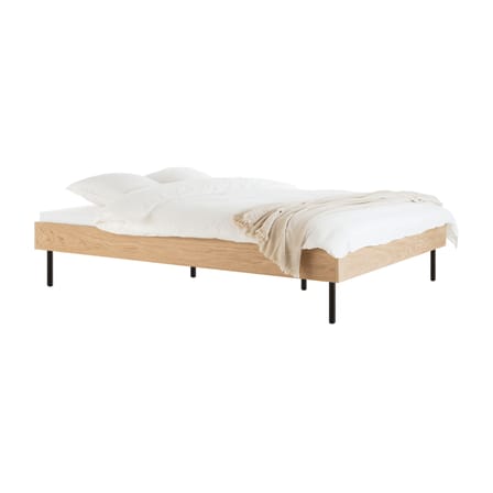 Lit double Streiko / Pour matelas 160 x 200 cm - Sommier inclus - NOO.MA