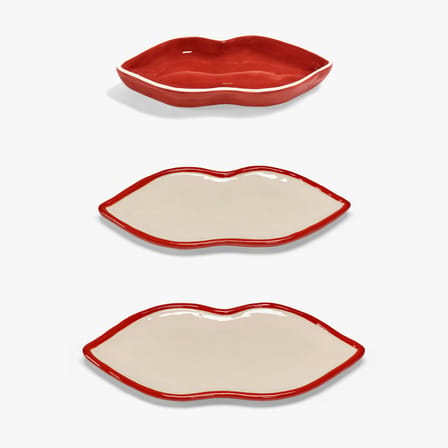 Set de 3 plats de service Lips / 25,5 x 12,5 cm - Serax