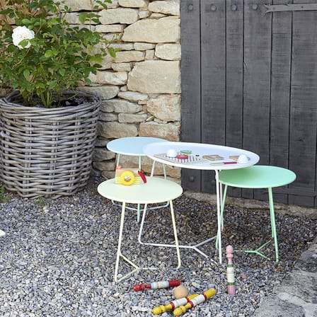 Table d'appoint Cocotte métal jaune / Ø 34 x H 36 cm - Fermob