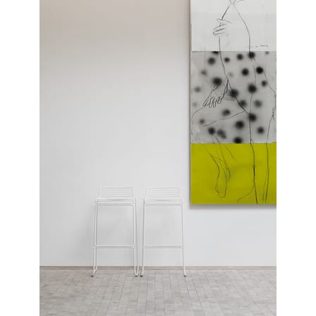 Tabouret de bar Hee métal gris / H 75 cm - Hay