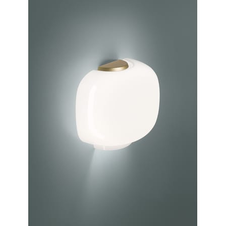 Applique Chouchin 3 Semi verre or / L 30 x H 25 cm - Foscarini