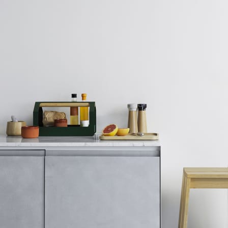 Bac de rangement Haus Toolbox métal vert / 36 x 18 cm - Normann Copenhagen