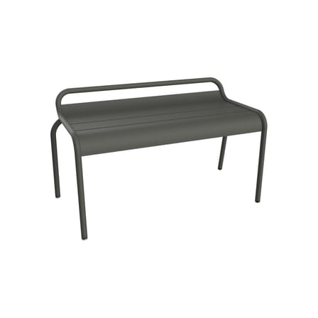 Banc empilable Luxembourg métal vert / Compact - 2 places / L 90 cm - Fermob