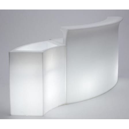 beleuchtete Bar Break Bar plastikmaterial weiß / L 175 cm - Slide
