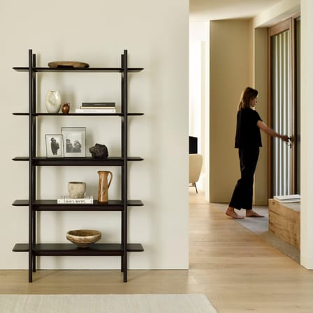 Bibliothèque PI bois marron / L 110 x H 187 cm - Ethnicraft
