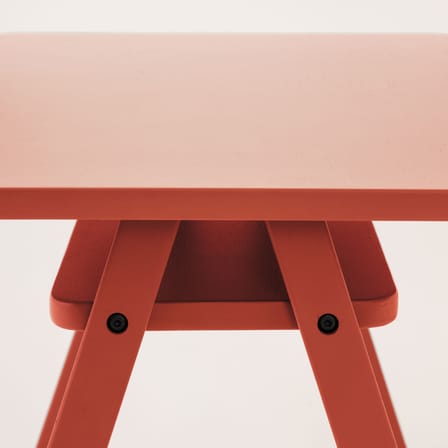 Bureau enfant Growing Green bois rouge / 70 x 45 x H 50 cm - NOBODINOZ