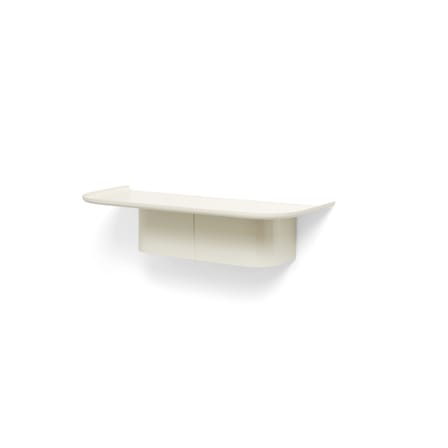 Étagère Korpus Medium métal beige / 4 crochets - L 60 x P 25 x H 14 cm - Hay