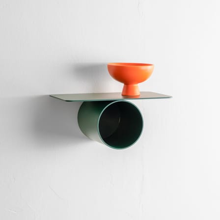 Étagère Pipeline Solo métal vert / L 37 cm - raawii