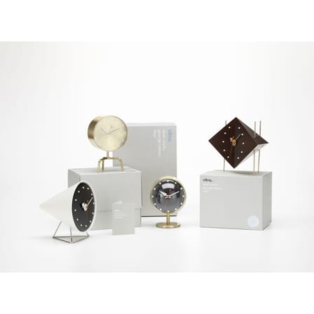 Horloge à poser Desk Clock - Cone Clock plastique blanc / By George Nelson, 1947-1953 - Vitra