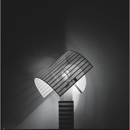 Lampe de table Masters' Pieces - Shogun métal blanc noir / 1986 - Artemide